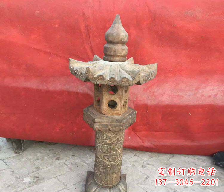 泰州传统风格石灯雕塑