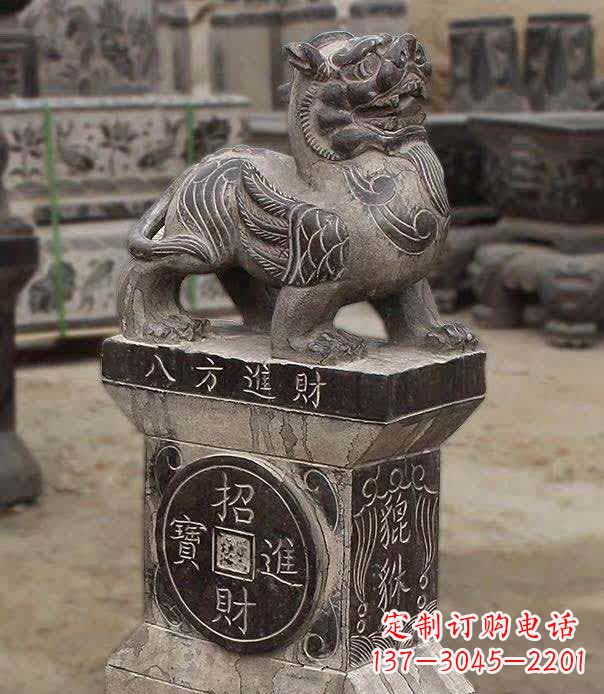 泰州仿古石雕貔貅雕塑