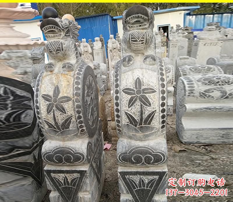 泰州仿古石门墩雕塑