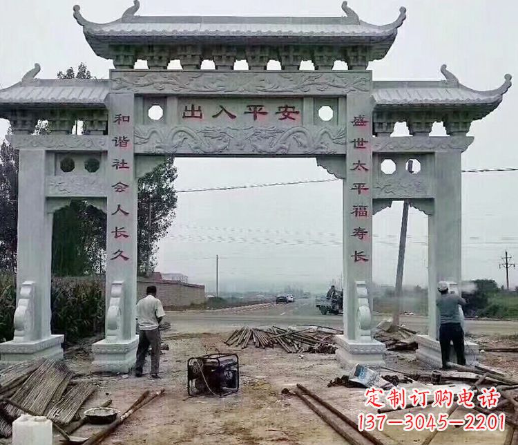 泰州仿古石牌坊石雕