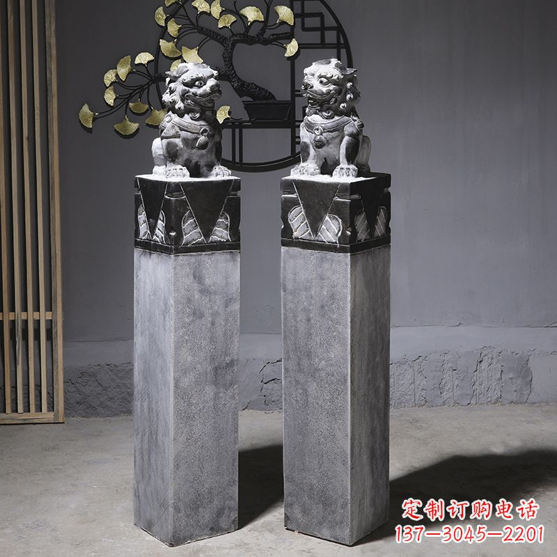 泰州仿古石狮子雕塑