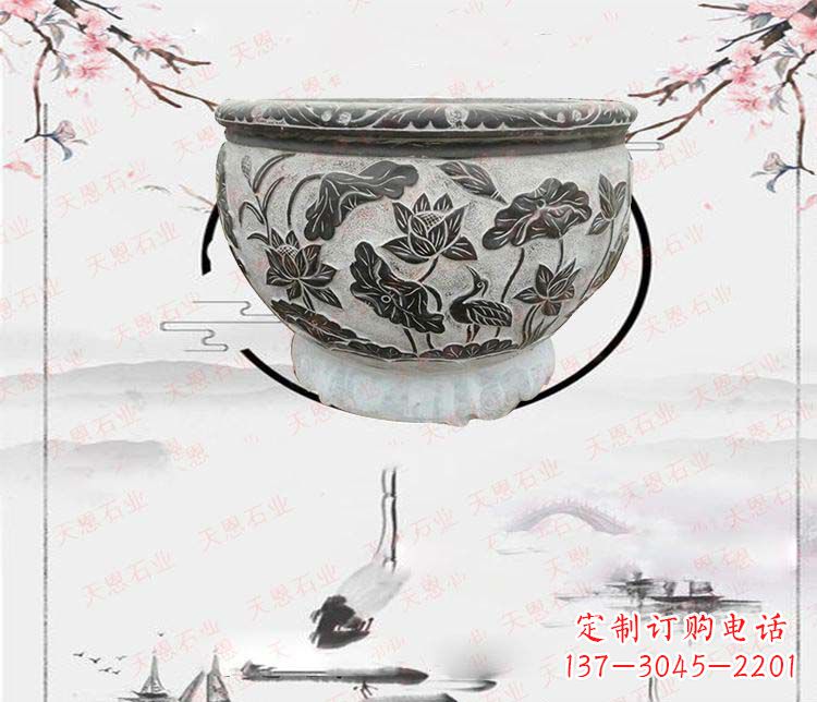 泰州仿古石水缸石浮雕石雕,欧式古典设计