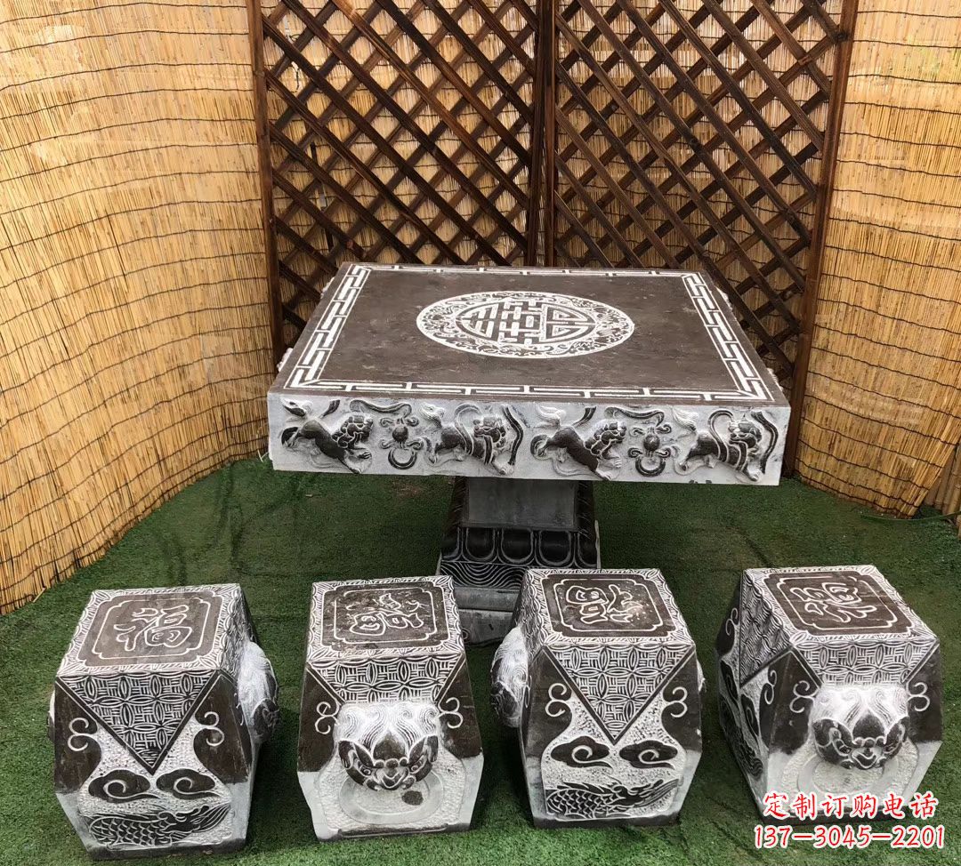 泰州仿古石桌凳公园景观石雕