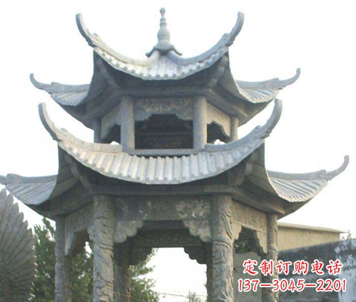 泰州仿古双层石雕凉亭