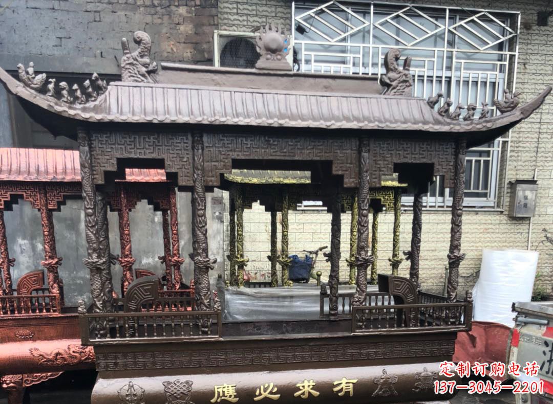 泰州精美仿古铜香炉雕塑