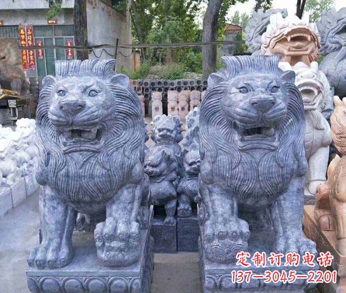泰州仿古欧式石雕狮子