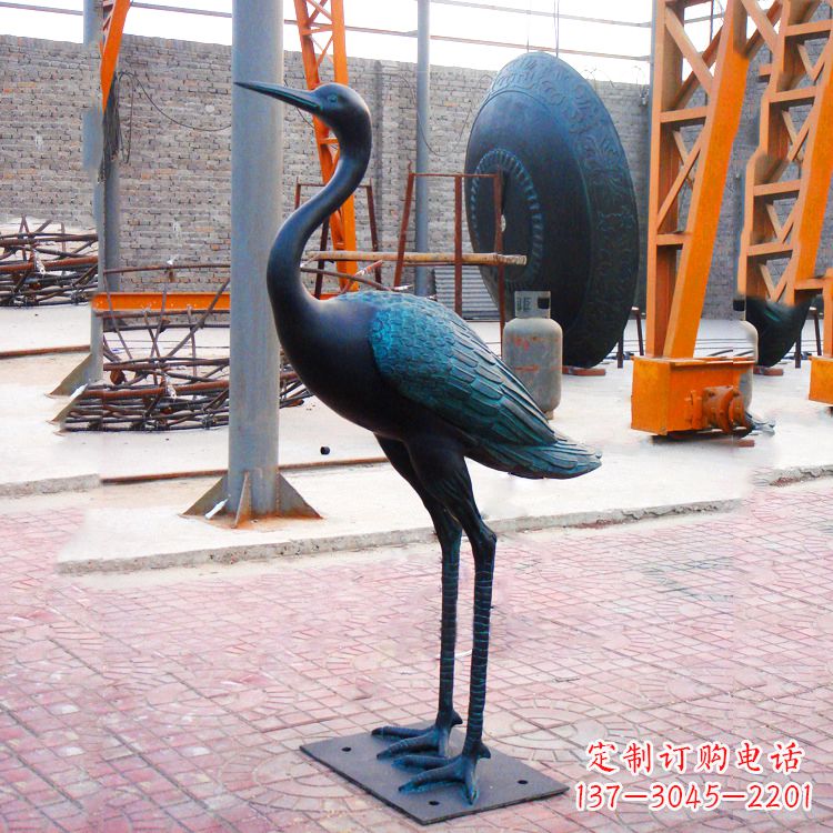 泰州精美仿古仙鹤雕塑