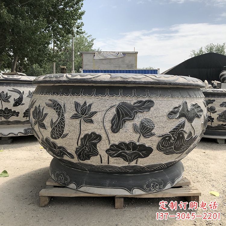 泰州精美仿古花盆雕塑