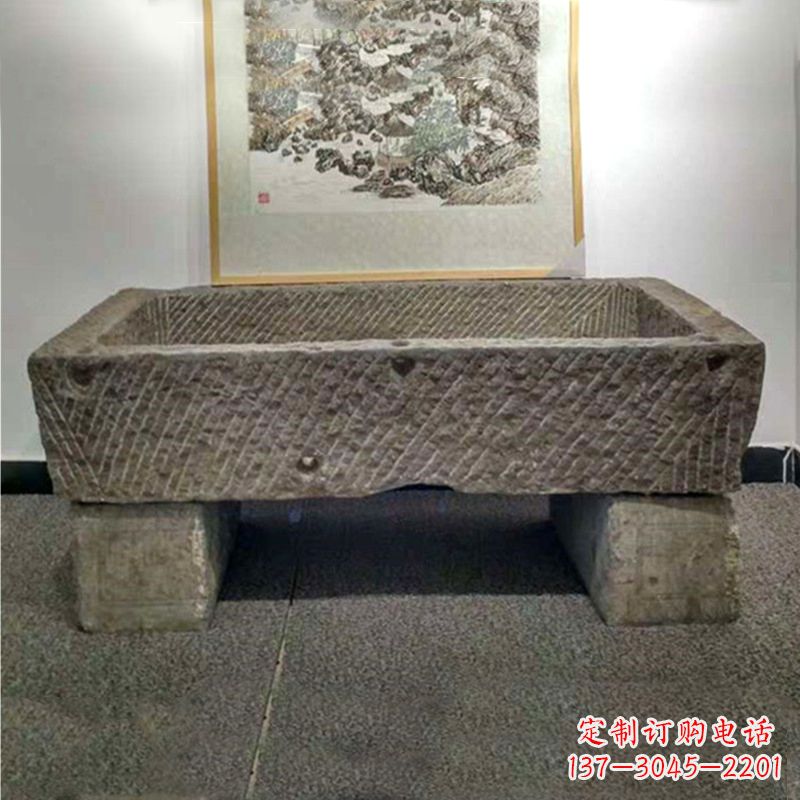 泰州仿古做旧石槽雕塑