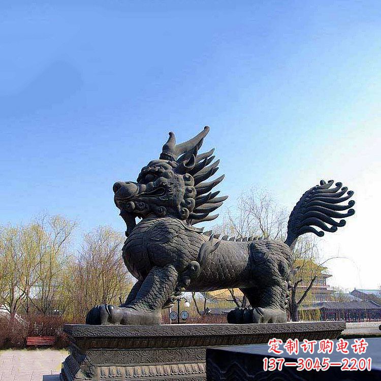 泰州古典麒麟雕塑,精美绝伦