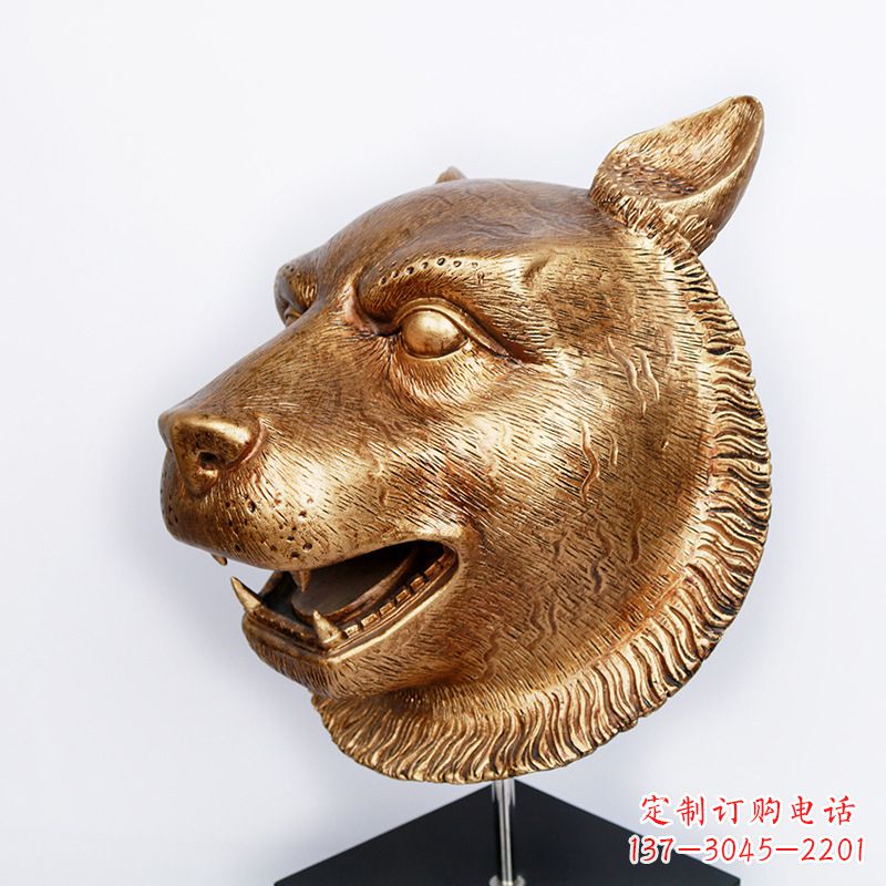 泰州玻璃钢雕刻虎头