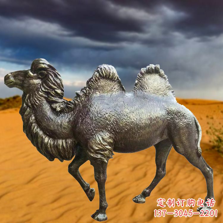 泰州仿铜玻璃钢骆驼雕塑