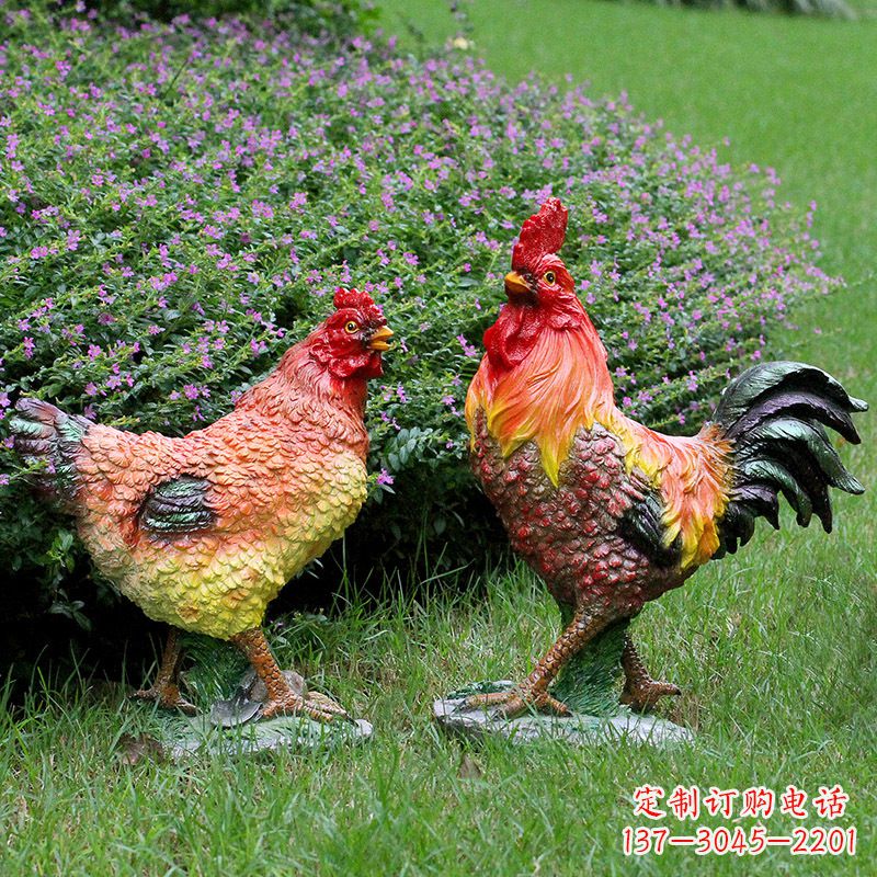 泰州典雅公鸡雕塑
