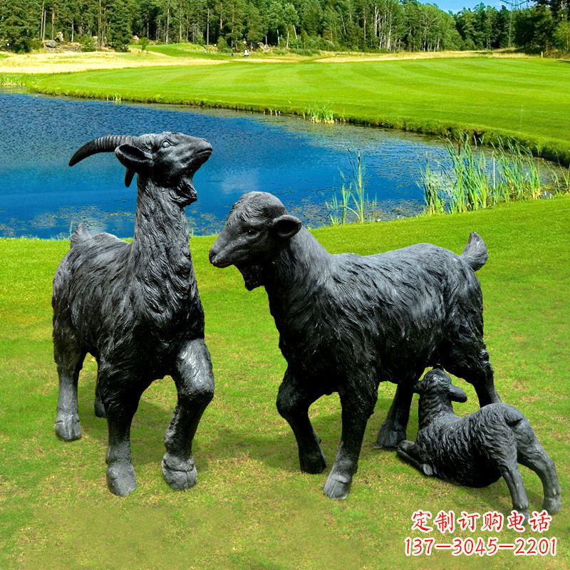 泰州 雕刻经典,匠心独具,黑山羊雕塑