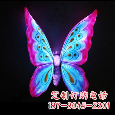 泰州完美粉色蝴蝶雕塑