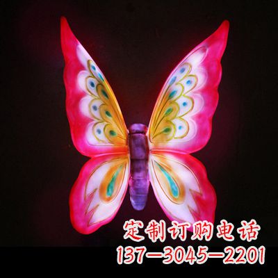 泰州定制发光蝴蝶雕塑