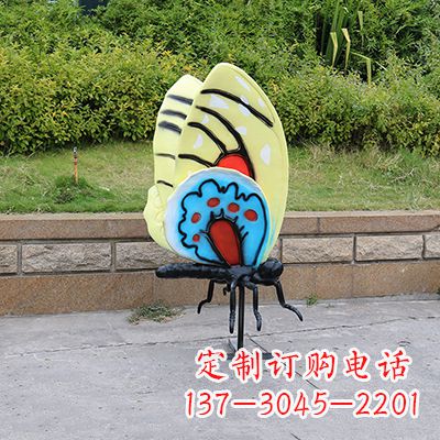 泰州大号黄色蝴蝶雕塑