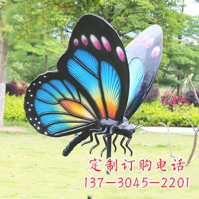 泰州蓝蝴蝶雕塑-让你的室内空间焕发生机