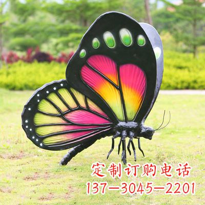 泰州仿真蝴蝶_品红色款405x78x110