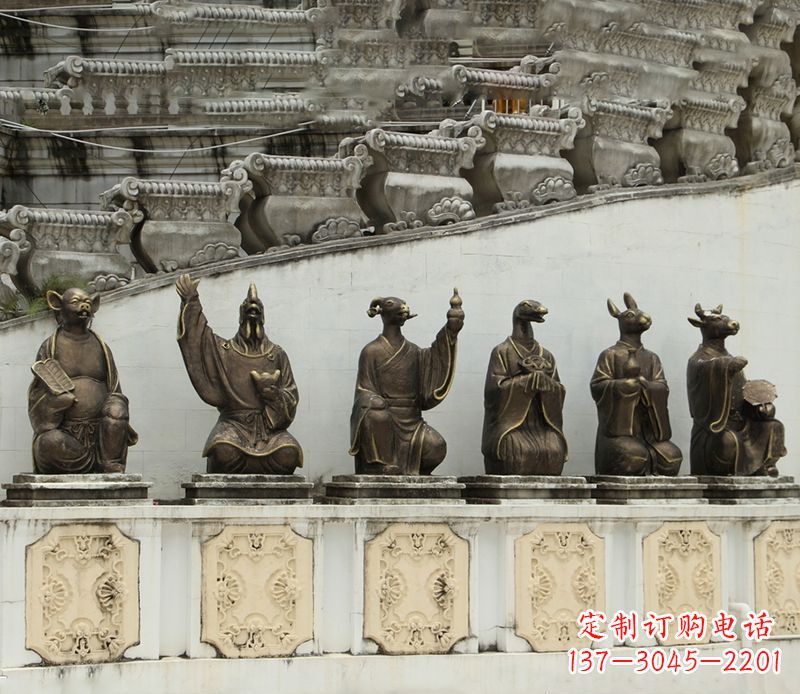 泰州十二生肖铜雕塑定制