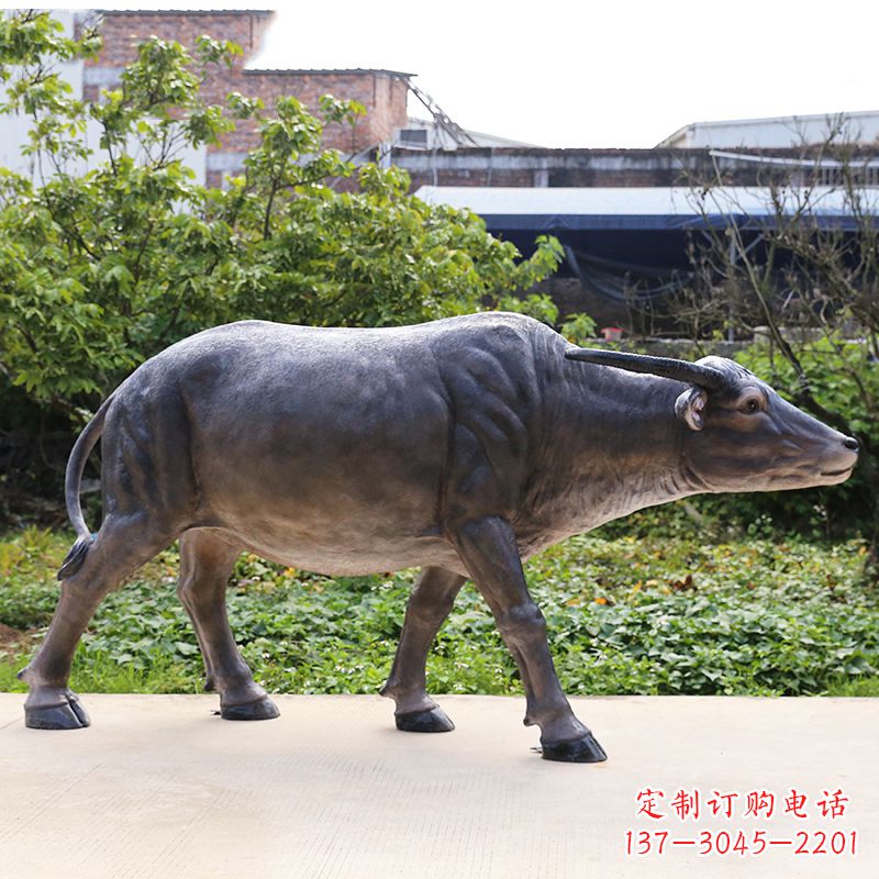 泰州高品质仿真水牛雕塑