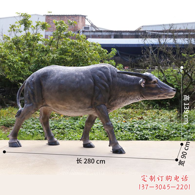 泰州仿真水牛动物雕塑