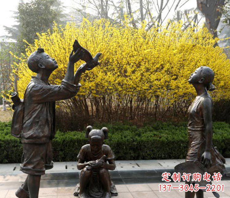 泰州精致可爱的儿童铜雕