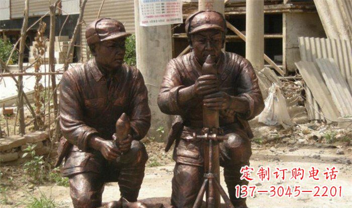 泰州英勇勇士铜雕