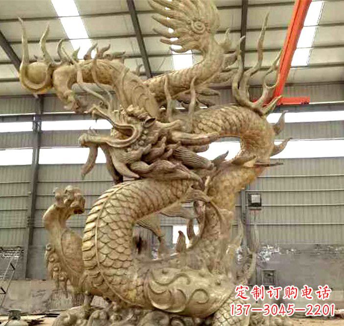 泰州精美铜龙雕塑