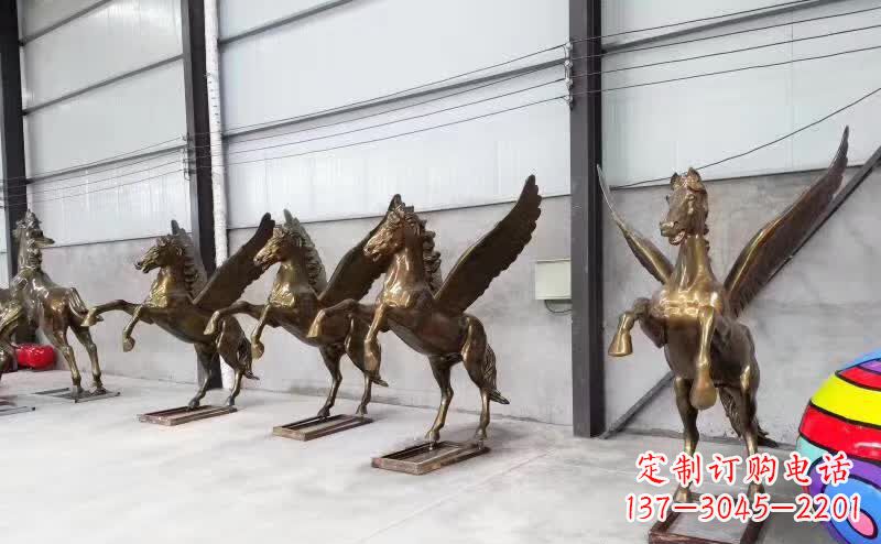 泰州精美绝伦的飞马铜雕