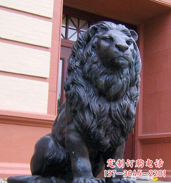 泰州非洲狮子铜雕塑精美雕刻,精美绝伦