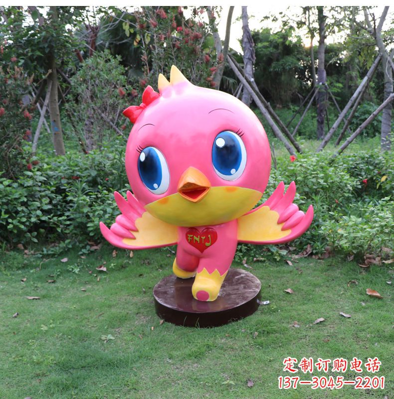 泰州玻璃钢卡通鸽子雕塑