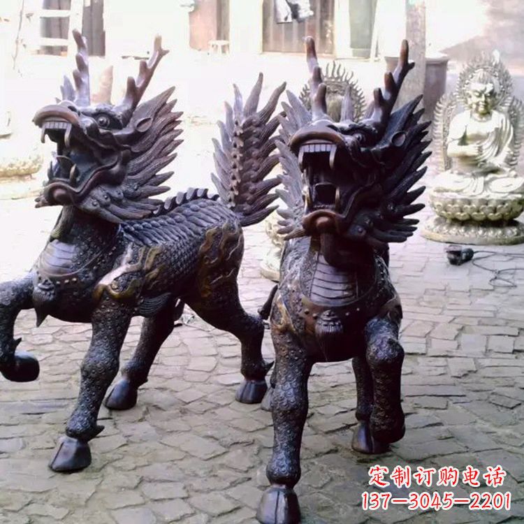 泰州麒麟雕塑——标志着繁荣与和谐的象征
