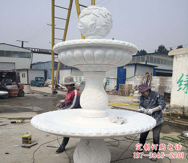 泰州风水球喷泉石雕塑