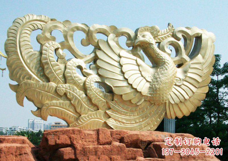 泰州传统古典风格凤凰雕塑