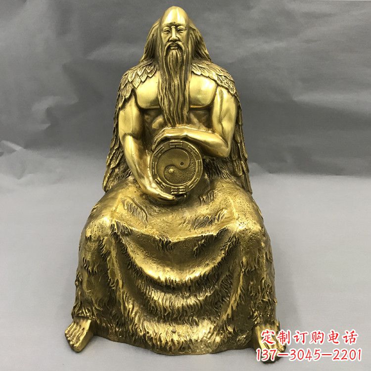 泰州伏羲·神话传说铜雕塑