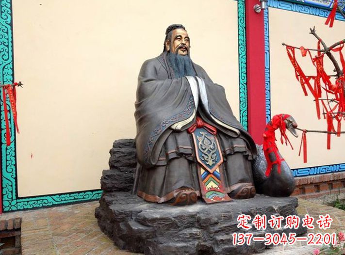 泰州精美定制- 孔子雕塑