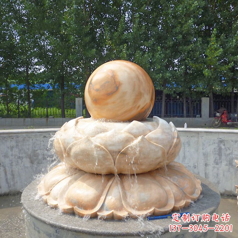 泰州高档石制风水球雕塑让您的空间充满风水之力