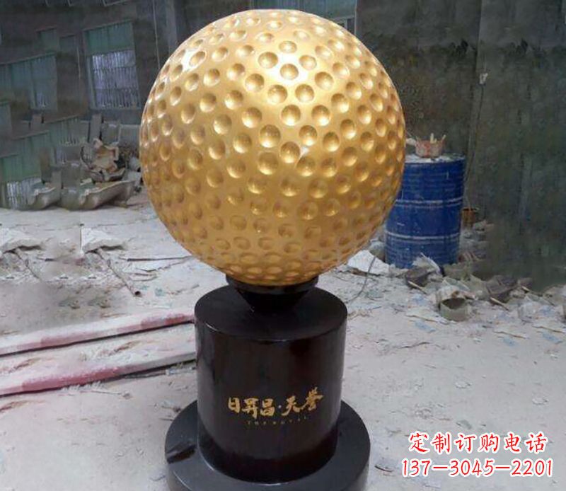 泰州精致高尔夫球铜雕