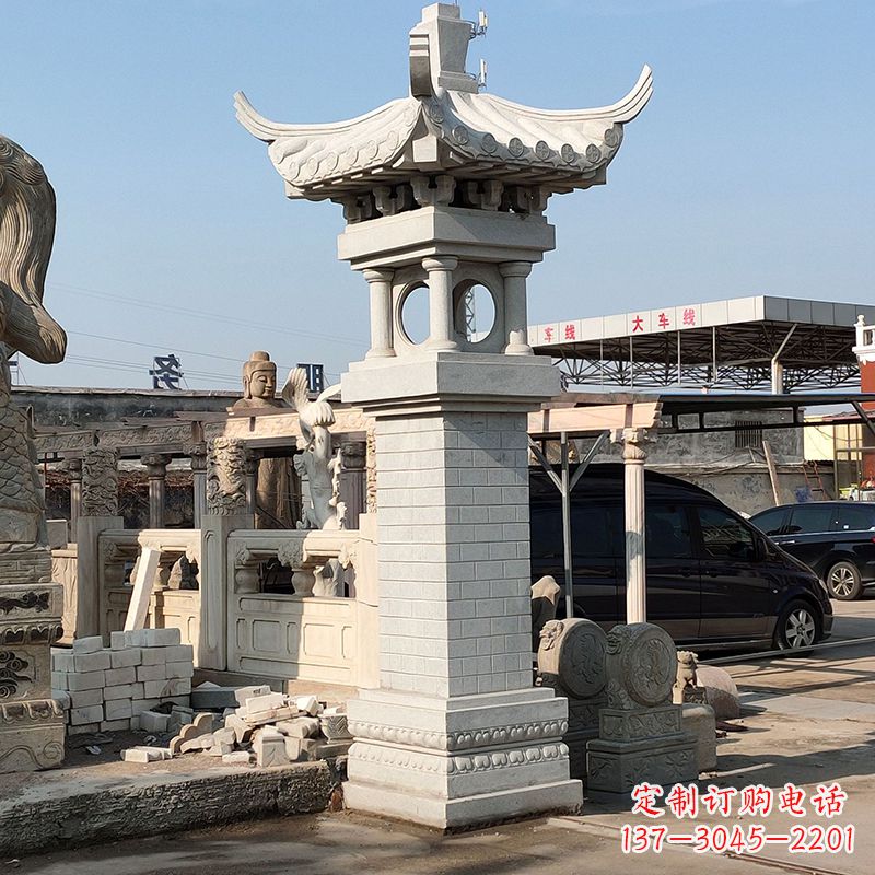 泰州高墩中式石雕灯笼