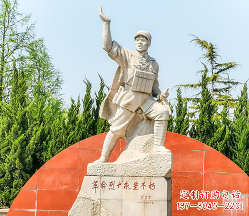 泰州董存瑞石雕为共和国献身的英雄记忆