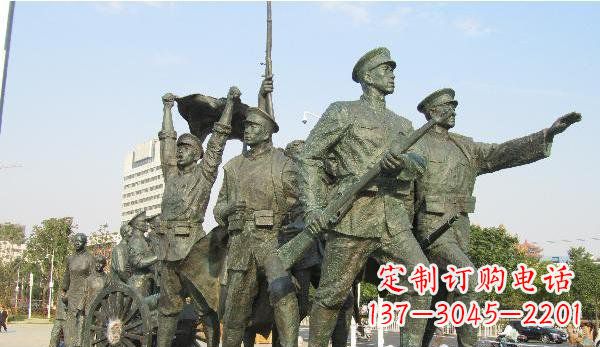泰州纪念革命先烈的战士雕塑