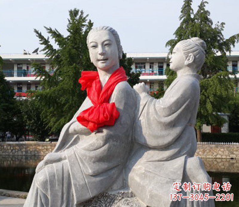 泰州爱与温柔——领雕”母亲”石雕景观装饰