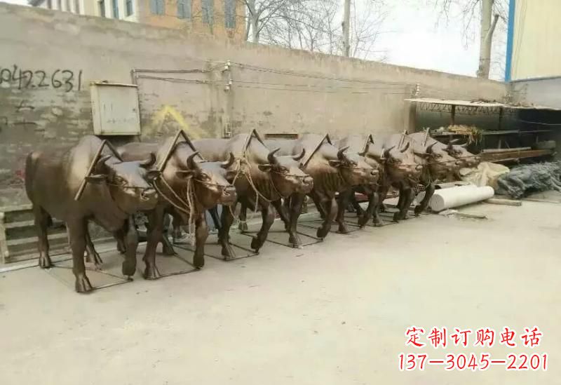 泰州艺术之作，牛雕塑