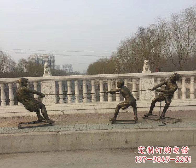 泰州中领雕塑 | 铜雕像,营造欢乐的童年回忆