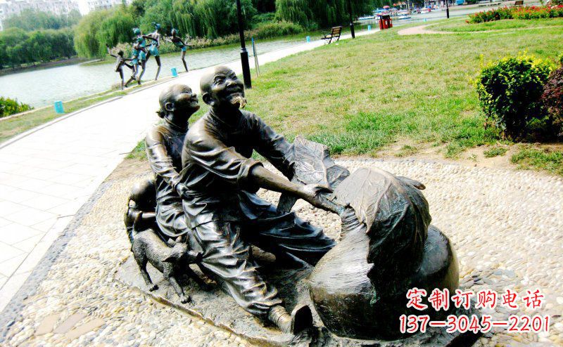 泰州新颖可爱的铜雕萝卜小品