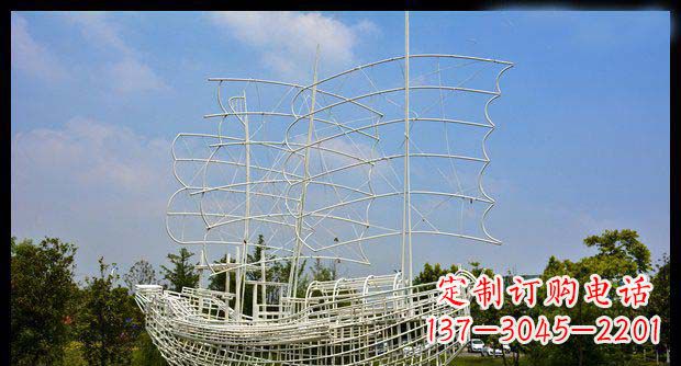 泰州唯美不锈钢帆船雕塑