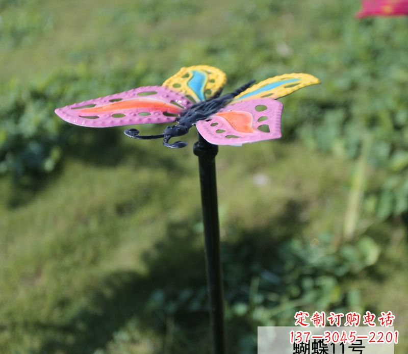 泰州个性化不锈钢彩色蝴蝶雕塑