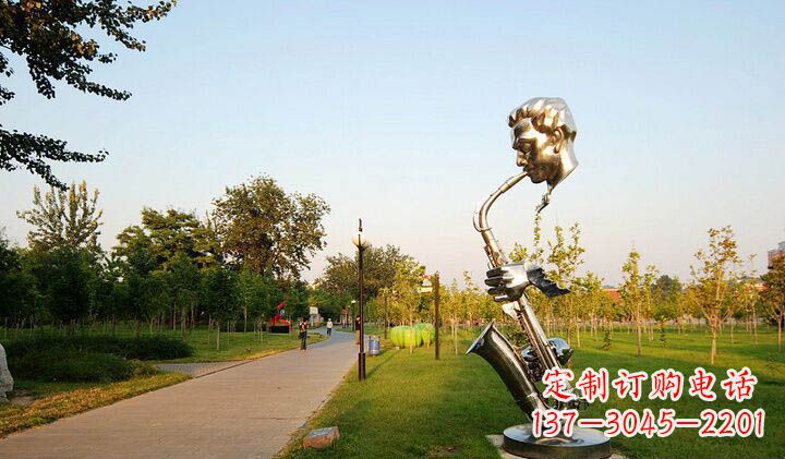 泰州不锈钢萨克斯抽象雕塑
