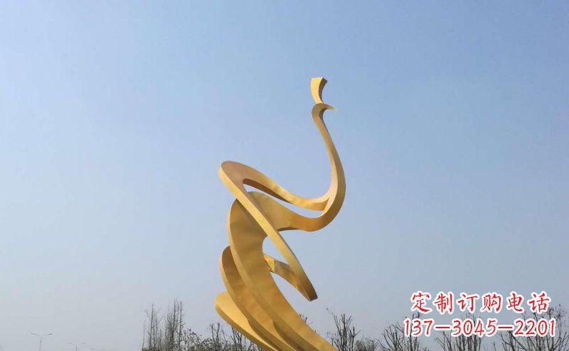 泰州抽象凤凰不锈钢雕塑